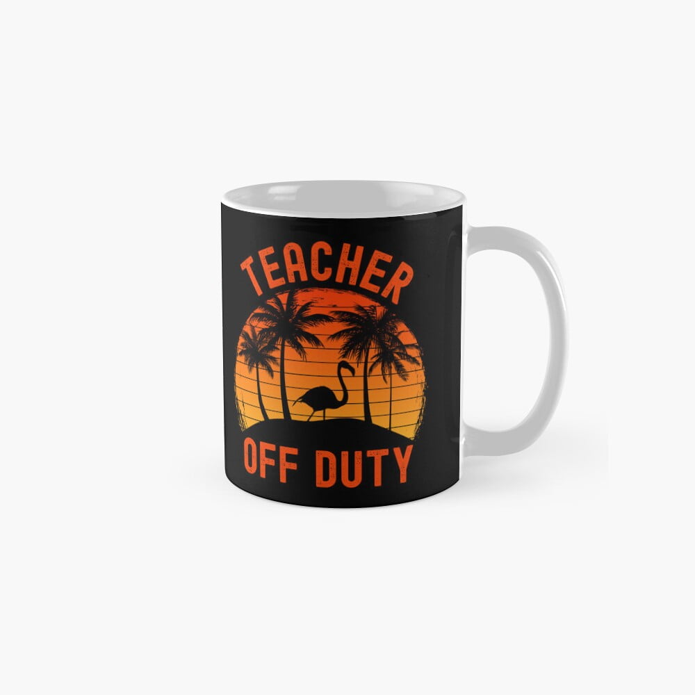 6 Pairs Funny Teacher Socks - "If You Can Read This Teacher Is Off Duty" Novelty Crew Socks For Women & Men