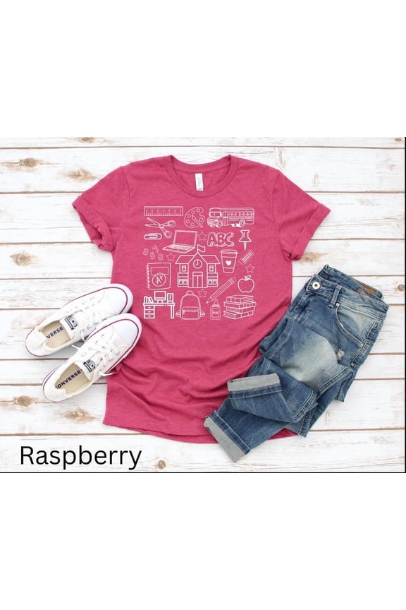 Teacher Elementary Middle High School Instructor Doodles Shirt Aesthetic Graphic T-Shirt Gift Sweatshirt All Size S-5XL