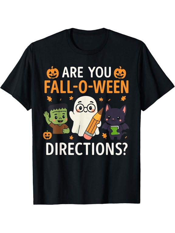 Teacher Fall O Ween Joke T Shirt Size S-5XL