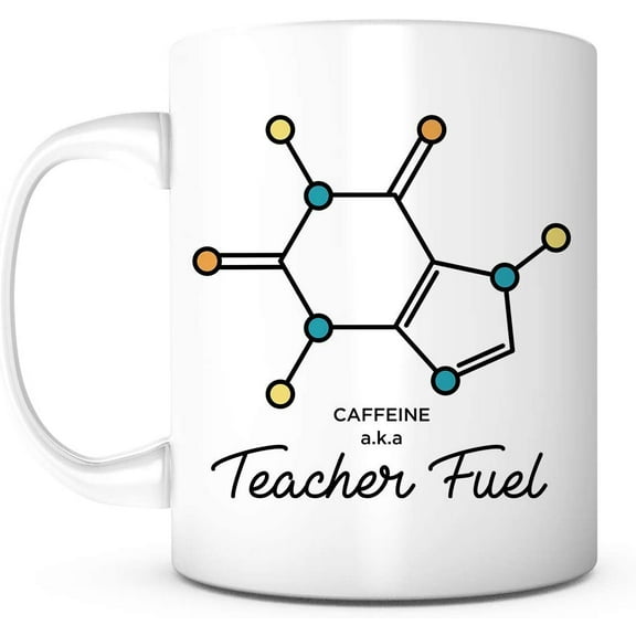 Teacher Fuel Mug-Mugs For Teachers,Math Teacher Mug,Teacher Gifts For Men,Teacher Retirement Gifts,Retiring Teacher Gifts For Women,Gifts For Teachers,Teacher Appreciation Gifts,Coffee Mug,Teacher Mug