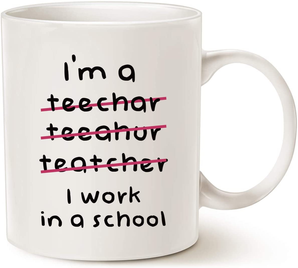 White Ceramic 11 Oz Funny Teacher Coffee Mug