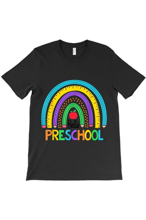 Teacher Funny Hello Preschool Girl Boy Kids Teacher Student Graphic H14844 Unisex T-Shirt, Up to 5XL Available