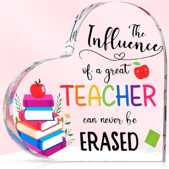 Teacher Gifts Acrylic Blockpuzzle, End Of Year Student Gifts From Teacher Paperweights, Graduation Gift, Teacher Appreciation Gifts For Women Men Thank You Engraved Heartwarming Daycare Teacher