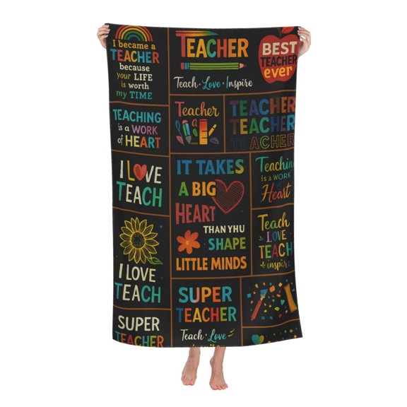 Teacher Gifts For Men And Women Unique Teacher Appreciation Gifts Bath Towel Soft and Highly Absorbent for Adults