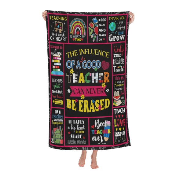 Teacher Gifts For Women Bath Towel Soft and Highly Absorbent for Adults