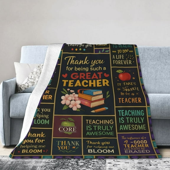 Teacher Gifts, Gifts for Teachers, Thank You Teacher Gifts Blanket , Teacher Appreciation Gifts, Teacher Gifts for Teacher's Day Birthday Graduation, Teacher 50x40