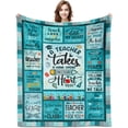 thumbnail image 1 of Teacher Gifts, Gifts for Teachers, Teacher Gifts for Women, Teacher Appreciation Gifts, Best Teacher Gifts, Teacher Gift Ideas, Teacher Blanket 60"x50", Teacher Christmas/Xmas Gifts, 1 of 5