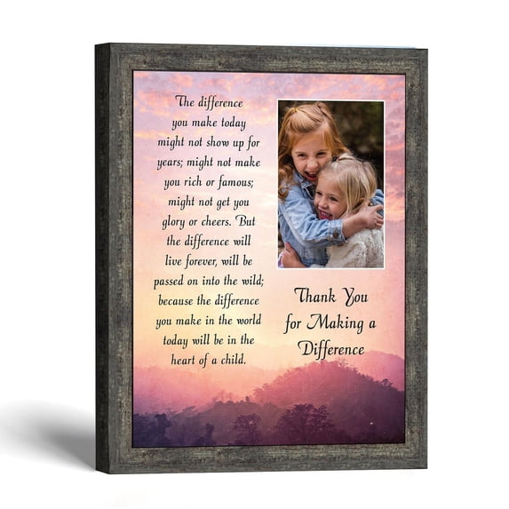 Teacher Appreciation Gifts Frame, Difference Maker Keepsake