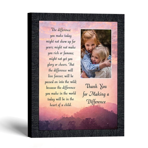 Teacher Appreciation Gifts Frame, Difference Maker Keepsake