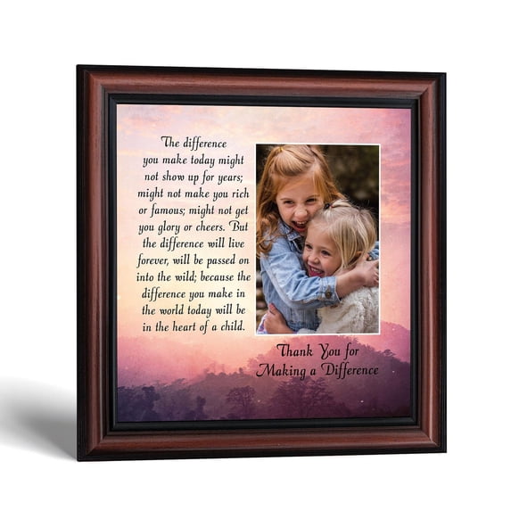 Teacher Appreciation Gifts Frame, Difference Maker Keepsake