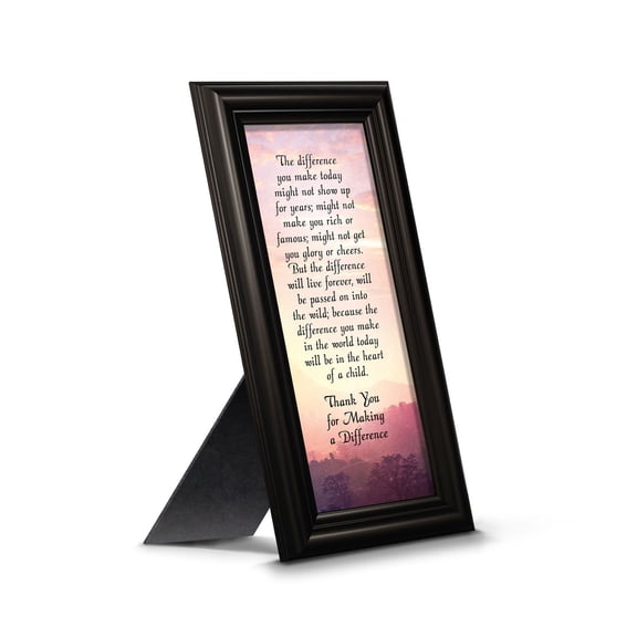 Teacher Gifts to Say Thank you, Principal Gifts or Daycare Teacher Gifts, You Make a Difference Quote Thanking Those Who Work with Children, Teacher Appreciation Gifts, 7393B