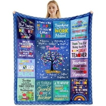 Teacher Gifts, Teacher Appreciation Gifts, Teacher Blanket 60"x50", Teacher Gifts for Women Men, Thank You Gifts for Ideas Teachers Day Graduation Retirement Christmas, Teacher Gifts from Students