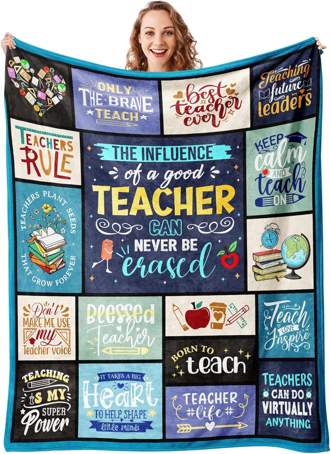 Teacher Gifts, Teacher Gifts for Women Men, Teacher Appreciation Gifts, Christmas Retirement Gifts for Teachers, Teacher Gift Ideas, Best Teacher Gifts for Christmas Valentines Day Blanket 50"x60"