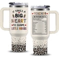 thumbnail image 1 of Teacher Gifts for Women, 40oz Teacher Tumbler with Handle, Teacher Appreciation Week Gifts, Best Teachers Gifts Ideas for Birthday Christmas Graduation Back to School Teacher Nutrition Facts Cup, 1 of 6