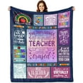 thumbnail image 1 of Teacher Gifts for Women, Teacher Appreciation Gifts, Gift for Teachers Blankets for Women, Best Teacher Gifts, Teacher Back to School Teachers' Day Throw Blankets 50"x60", 1 of 5