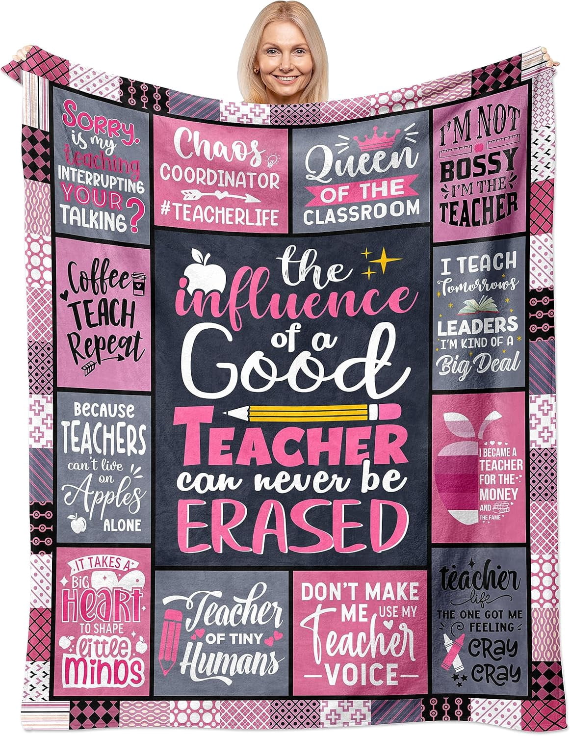 Teacher Gifts for Women, Gift for Teachers Women, Teacher Appreciation Gifts, Best Teachers Day/Birthday/Retirement/Thank You/Back to School Gift Throw Blanket 60"X50"