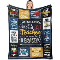 Teacher Gifts for Women Man, Teacher Appreciation Gifts, Gifts for Teacher from Student, Best Teacher Gifts for Teacher's Day Christmas, Retirement, Teacher Throw Blanket Gifts 60"X50"