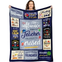 Teacher Gifts for Women Men, Back to School Teacher Gifts, Teacher Appreciation Gifts, Teacher Birthday Gifts, Thank You Gift for Teachers, Best Teacher Gifts for Women Throw Blanket 60"x50"