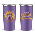 thumbnail image 1 of Teacher Gifts For Women, Teacher Appreciation Gifts, 20 Oz Teacher Tumbler, Purple Tumbler, New Teacher Gifts, Teacher Birthday Gifts, Appreciation Week, Big Heart To Shape Little Minds, 1 of 6