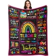 thumbnail image 1 of Teacher Gifts for Women, Unique Teacher Appreciation Gifts, Funny Gifts for Teachers, Best Teacher Gifts from Student, Teacher Christmas Birthday Retirement Gifts for Women - Throw Blanket 60"X50", 1 of 6