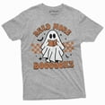 thumbnail image 1 of Teacher Halloween Funny Shirt Read More Booooks Books Boo School Tee Shirt (Medium Grey), 1 of 6