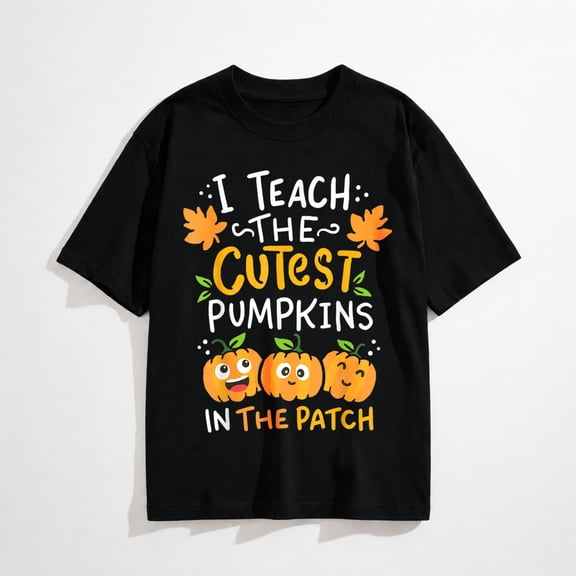 Teacher Halloween Pre-K Teacher Kindergarten Cutest Pumpkins T-Shirt