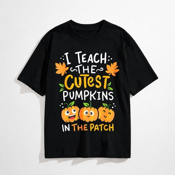 Teacher Halloween Pre-K Teacher Kindergarten Cutest Pumpkins Women T-Shirt
