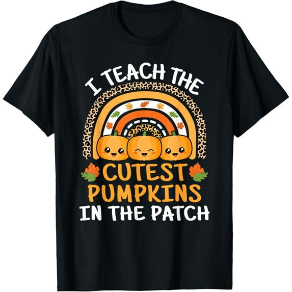 Teacher Halloween T-Shirt – Funny Spooky Graphic Short Sleeve Tee for Women