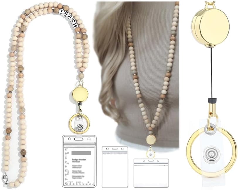 Teacher Lanyard Lanyards for Id Badges Lanyards for Keys Retractable Lanyards for Id Badges Holder Cute Keychain Lanyard Women