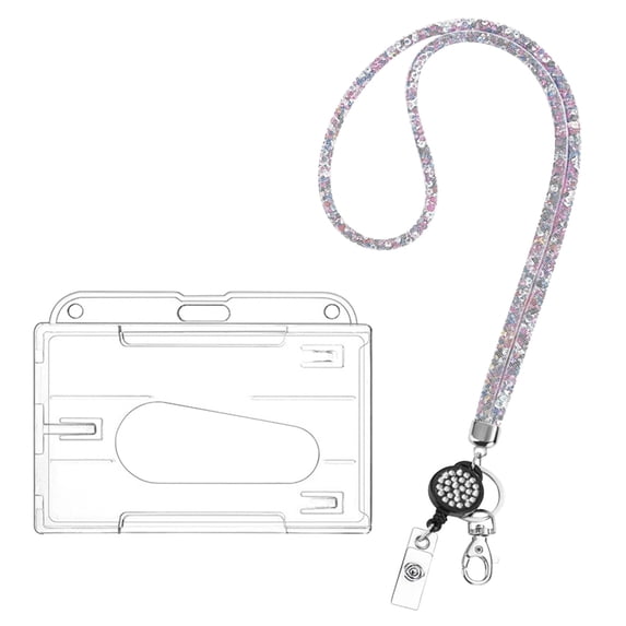 Teacher Lanyards for Id Badges Keys, Long Neck Key Lanyard Straps for Women Card Holder Keychain Wallet by Elapind