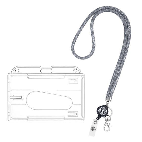 Teacher Lanyards for Id Badges Keys, Long Neck Key Lanyard Straps for Women Card Holder Keychain Wallet by Elapind