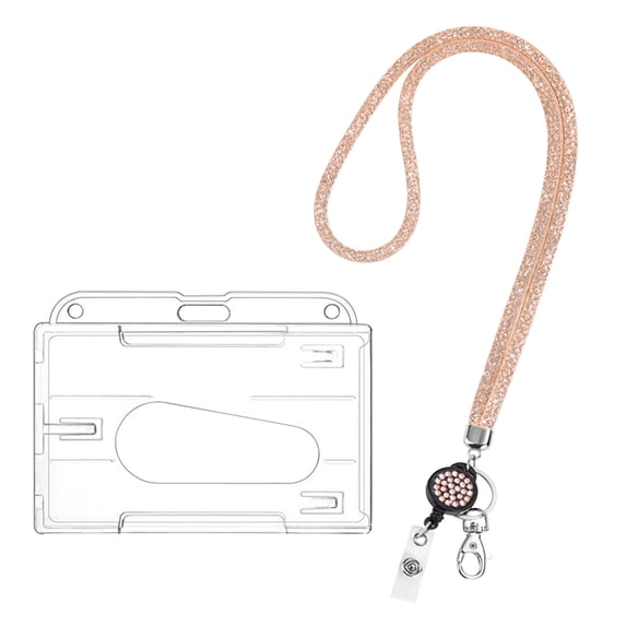 Teacher Lanyards for Id Badges Keys, Long Neck Key Lanyard Straps for Women Card Holder Keychain Wallet by Elapind
