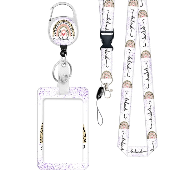 Teacher Lanyards for Id Badges and Keys, Cute Beaded Lanyard with Badge Holder for Women Teacher Nurse-Style:Style 2;
