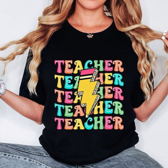 Teacher Leopard T-shirt, Last Day Of School T-shirt, Back To School T-shirt, Teacher T-shirt.