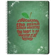 Teacher Lesson Plan and Grade Book 8.5" x 11" - Undated - Designed by Teachers for Teachers! Apple Cover Design