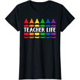 thumbnail image 1 of Teacher Life Crayon Teacher T-Shirt, 1 of 3