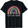 thumbnail image 1 of Teacher Life Positive Rainbow Teacher Cute Motivation T-Shirt, 1 of 3