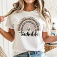 thumbnail image 1 of Teacher Life Shirt, Teachers Outfit, Teacher Gift Shirt Men's And Women's Graphic Tee 100% Cotton by TBun, Full Sizes S-5XL, 1 of 5