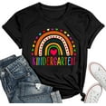 thumbnail image 1 of Teacher Life T Shirt for Womens Teach Love Inspire Tshirts Inspirational Teacher Short Sleeve Tees, 1 of 6