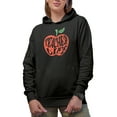 thumbnail image 1 of Teacher Life feat. Apple Art Merch Gift, Black Hooded Sweatshirt or Hoodie, Small, 1 of 5