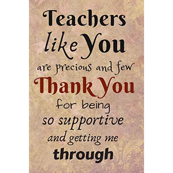 Pre-Owned Teacher Like You are Precious and Few: Thank You Gift-Lined Blank Notebook Journal (Paperback) 1090126425 9781090126429