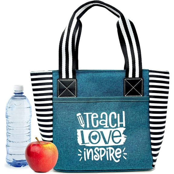Teacher Lunch Tote Bag for Work - Teacher Gifts for Women, Teacher Bag Best Teacher Appreciation Day Gift, Birthday