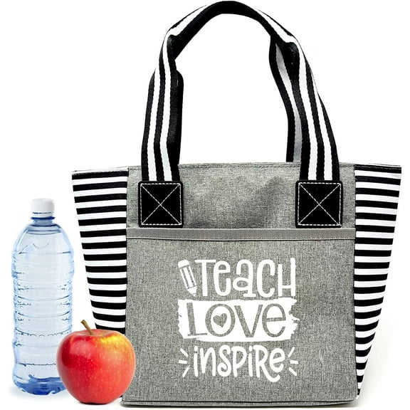 Teacher Lunch Tote Bag for Work - Teacher Gifts for Women, Teacher Bag Best Teacher Appreciation Day Gift, Birthday