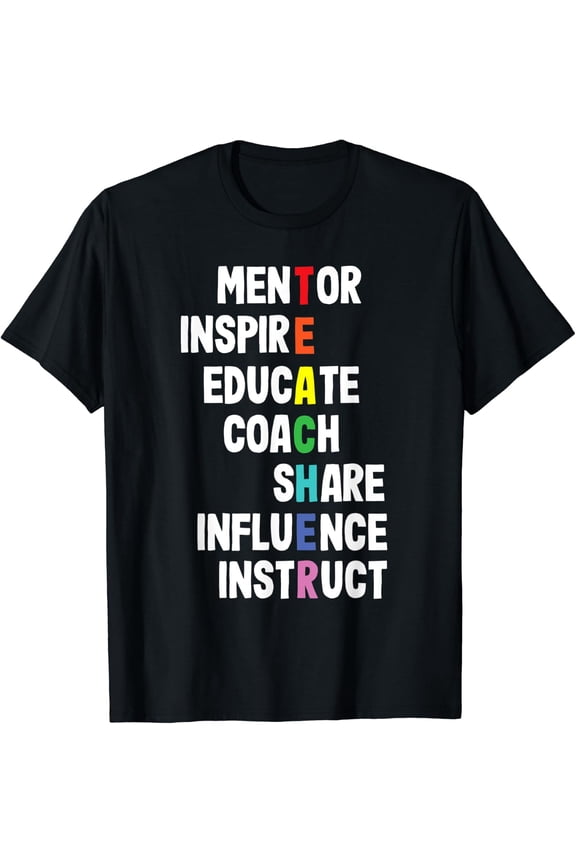 Teacher Mentor Inspire T-Shirt Size S-5XL