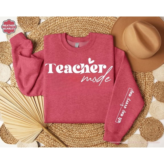 Teacher Mode Sweatshirt, Teacher Hoodie, Teacher Life Sweatshirt, All Day Every Day, Teacher Appreciation, Teachers Day Shirt,School Sweater All Size S-5Xl