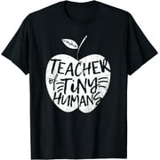 Teacher Of Tiny Humans Funny Preschool Kindergarten Teacher T-Shirt Black X-Large