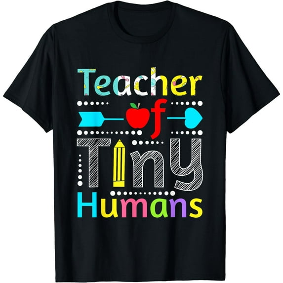 Teacher Of Tiny Humans Funny Preschool Kindergarten Teacher T-Shirt