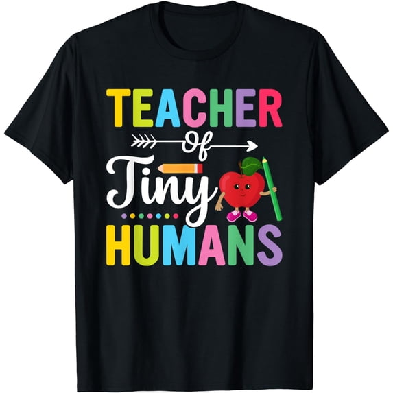 Teacher Of Tiny Humans Funny Preschool Nursery Teacher T-Shirt