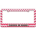 thumbnail image 1 of Teacher On Board License Plate Tag Frame, Multiple Colors, 1 of 1