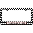 thumbnail image 1 of Teacher On Board License Plate Tag Frame, Multiple Colors, 1 of 1